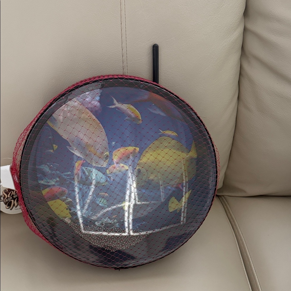 Trophy Music Handheld Wave Drum, Create Relaxing Ocean Sounds, 10 Inch Bead Drum